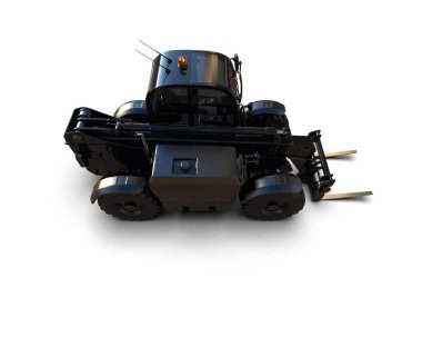 Yükleyici arka planda izole edildi. 3d görüntüleme - illüstrasyon