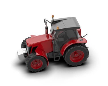 Hasatçı arka planda izole edilmiş. 3d oluşturma