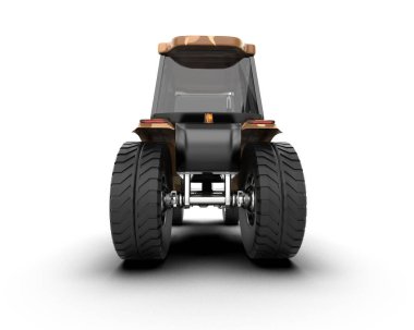 Hasatçı arka planda izole edilmiş. 3d oluşturma