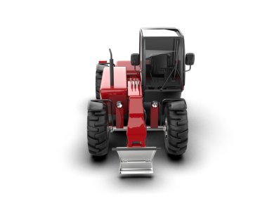 Hasatçı arka planda izole edilmiş. 3d oluşturma