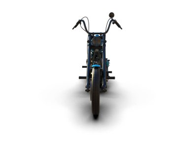 motorcycle isolated on white background. 3d rendering - illustration