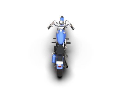 motorcycle isolated on white background. 3d rendering - illustration
