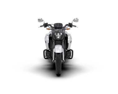 motorcycle isolated on white background. 3d rendering - illustration