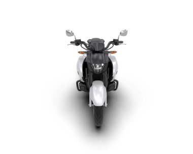 motorcycle isolated on white background. 3d rendering - illustration