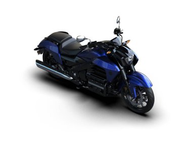 motorcycle isolated on white background. 3d rendering - illustration
