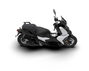 motorcycle isolated on white background. 3d rendering - illustration