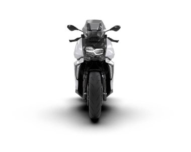 motorcycle isolated on white background. 3d rendering - illustration