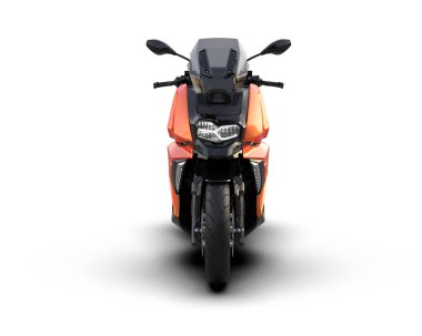 motorcycle isolated on white background. 3d rendering - illustration