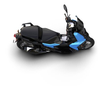 motorcycle isolated on white background. 3d rendering - illustration
