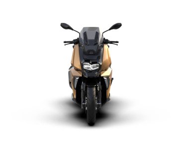 motorcycle isolated on white background. 3d rendering - illustration