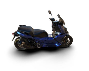 motorcycle isolated on white background. 3d rendering - illustration