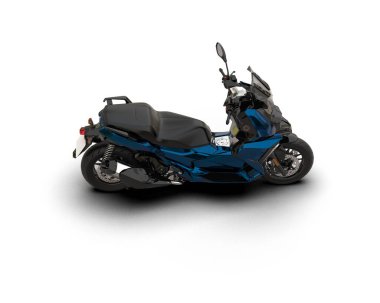 motorcycle isolated on white background. 3d rendering - illustration