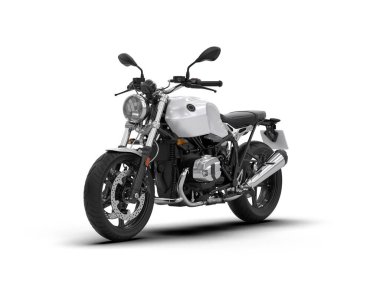 motorcycle isolated on white background. 3d rendering - illustration