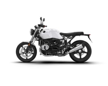 motorcycle isolated on white background. 3d rendering - illustration