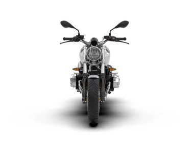 motorcycle isolated on white background. 3d rendering - illustration
