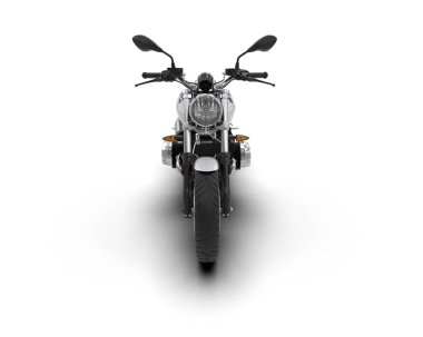 motorcycle isolated on white background. 3d rendering - illustration