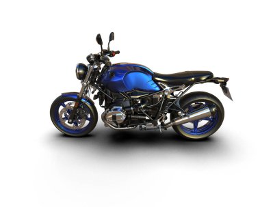 motorcycle isolated on white background. 3d rendering - illustration