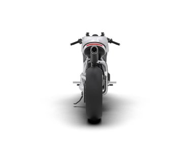 motorcycle isolated on white background. 3d rendering - illustration