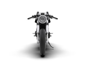 motorcycle isolated on white background. 3d rendering - illustration
