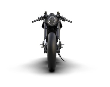motorcycle isolated on white background. 3d rendering - illustration