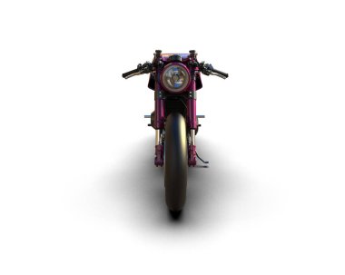 motorcycle isolated on white background. 3d rendering - illustration