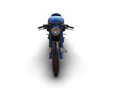motorcycle isolated on white background. 3d rendering - illustration