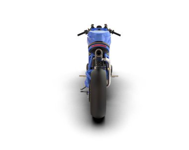 motorcycle isolated on white background. 3d rendering - illustration