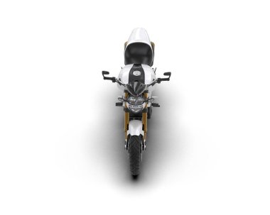 motorcycle isolated on white background. 3d rendering - illustration