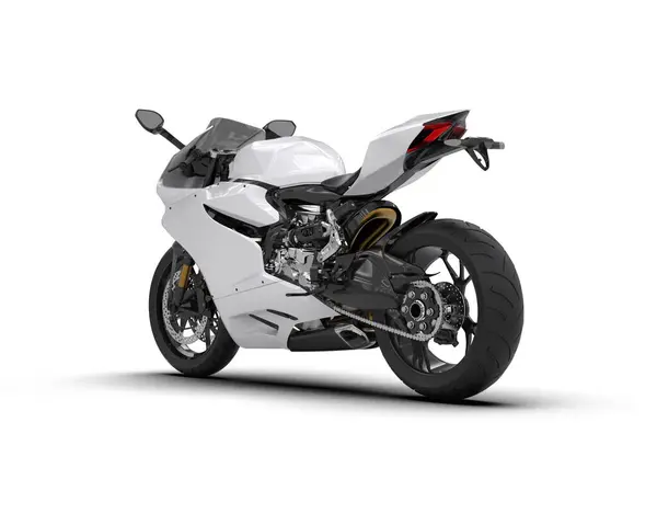 Motorcycle Isolated White Background Rendering Illustration — Stock Photo, Image