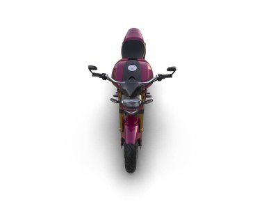 motorcycle isolated on white background. 3d rendering - illustration