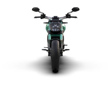 motorcycle isolated on white background. 3d rendering - illustration
