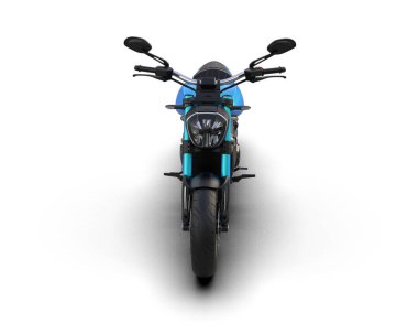 motorcycle isolated on white background. 3d rendering - illustration