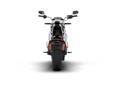 motorcycle isolated on white background. 3d rendering - illustration
