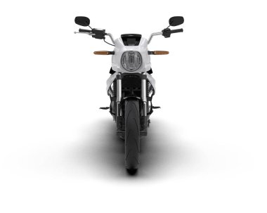 motorcycle isolated on white background. 3d rendering - illustration