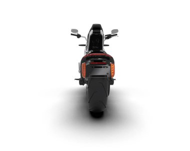 motorcycle isolated on white background. 3d rendering - illustration