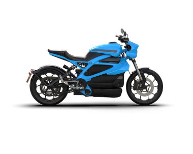 motorcycle isolated on white background. 3d rendering - illustration