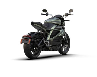 motorcycle isolated on white background. 3d rendering - illustration