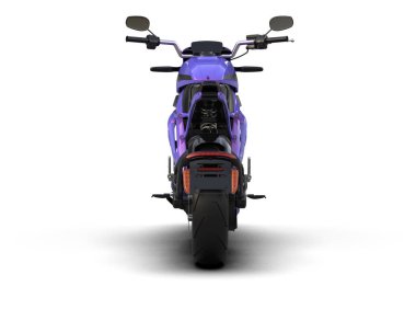 motorcycle isolated on white background. 3d rendering - illustration