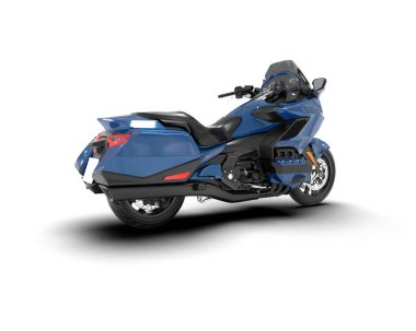 Motosiklet arka planda izole edilmiş. 3d görüntüleme - illüstrasyon