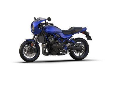 Motosiklet arka planda izole edilmiş. 3d görüntüleme - illüstrasyon