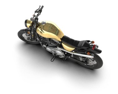 Arka planda hızlı bisiklet izole edilmiş. 3d görüntüleme - illüstrasyon