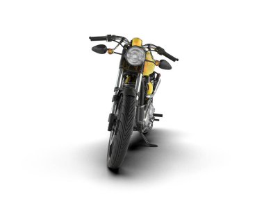 Arka planda hızlı bisiklet izole edilmiş. 3d görüntüleme - illüstrasyon