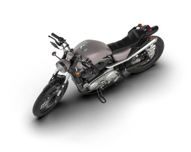 Arka planda hızlı bisiklet izole edilmiş. 3d görüntüleme - illüstrasyon