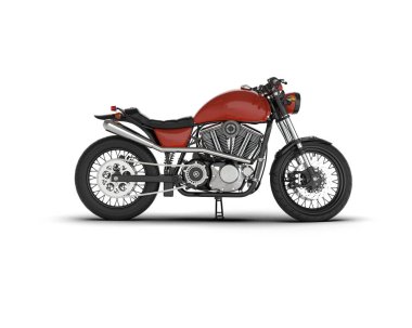 Arka planda hızlı bisiklet izole edilmiş. 3d görüntüleme - illüstrasyon