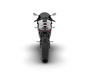 Arka planda hızlı bisiklet izole edilmiş. 3d görüntüleme - illüstrasyon