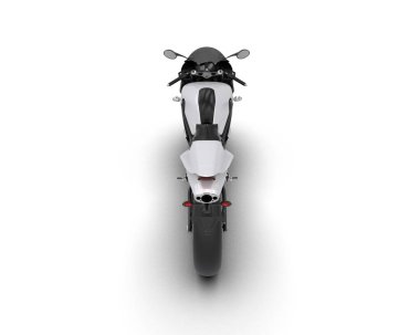 Arka planda hızlı bisiklet izole edilmiş. 3d görüntüleme - illüstrasyon