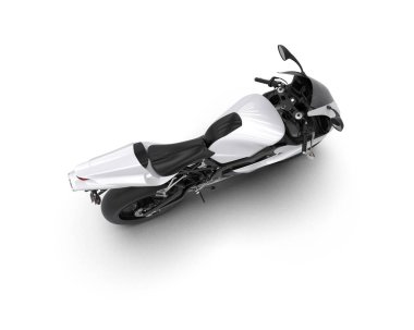 Arka planda hızlı bisiklet izole edilmiş. 3d görüntüleme - illüstrasyon