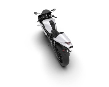 Arka planda hızlı bisiklet izole edilmiş. 3d görüntüleme - illüstrasyon