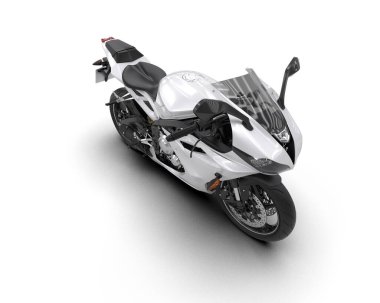 Arka planda hızlı bisiklet izole edilmiş. 3d görüntüleme - illüstrasyon