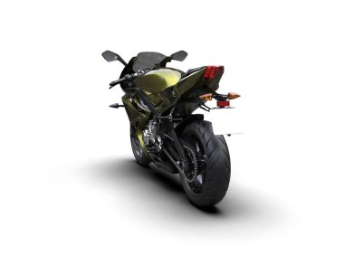 Arka planda hızlı bisiklet izole edilmiş. 3d görüntüleme - illüstrasyon